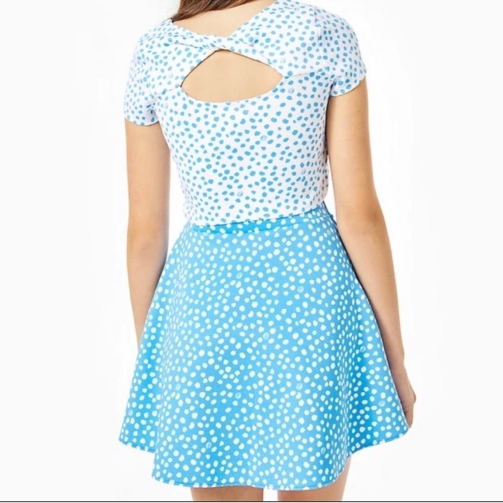 Lilly Pulitzer girls Thelma set in Zanzibar blue Lilly’s for size 16 NWT - Picture 2 of 9